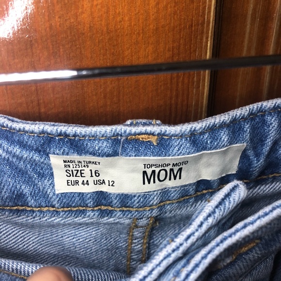 Topshop moto mom shorts 14 - Picture 2 of 3